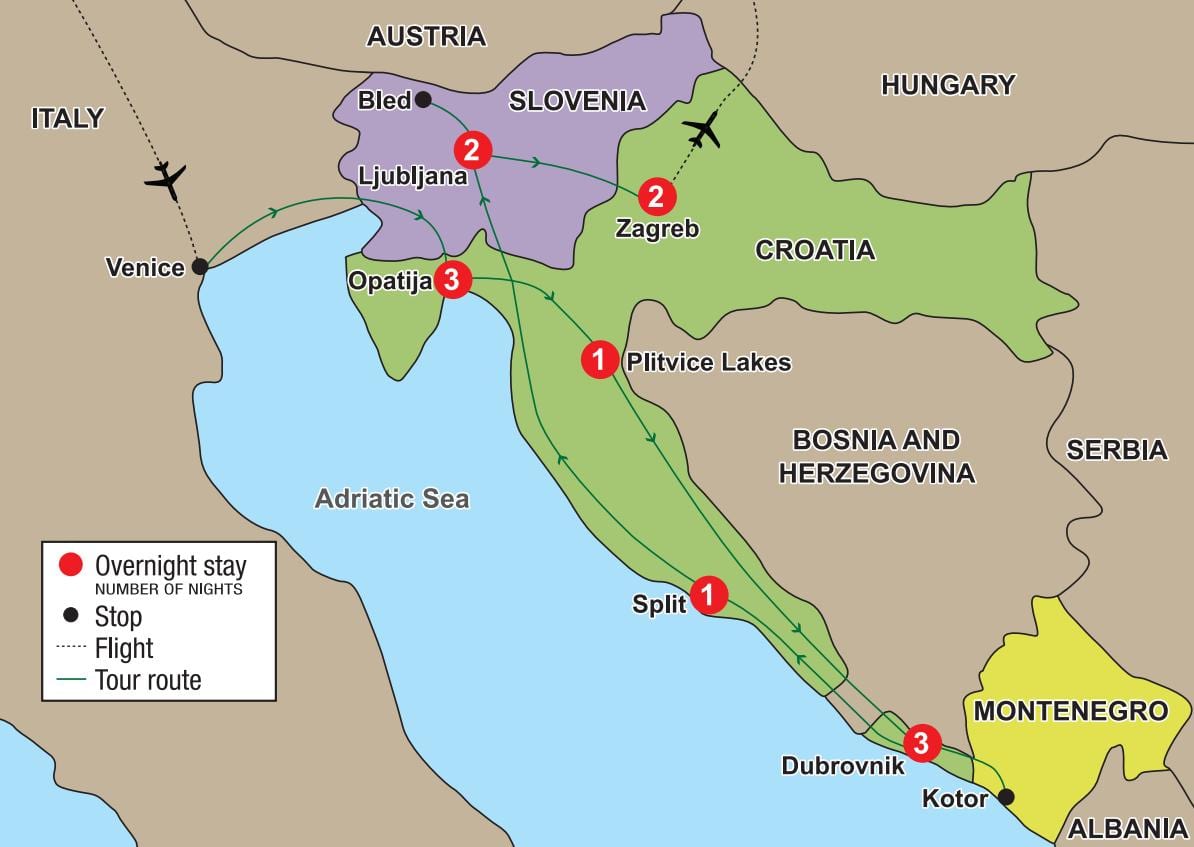 mapa opatija croacia