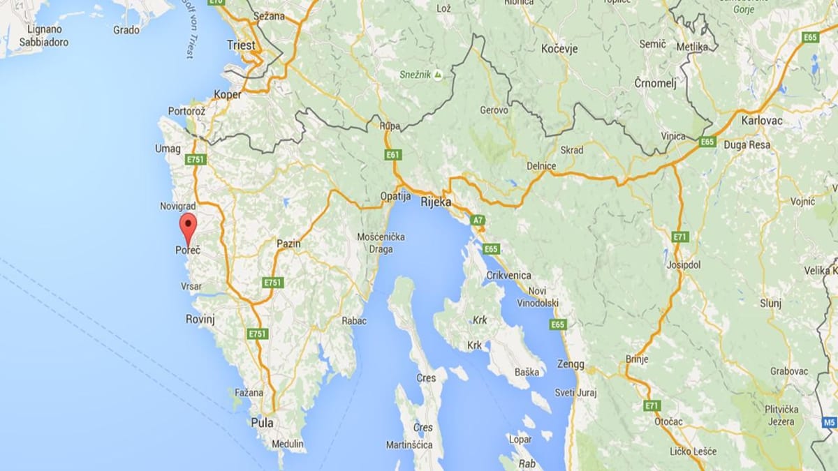 mapa de porec croacia 