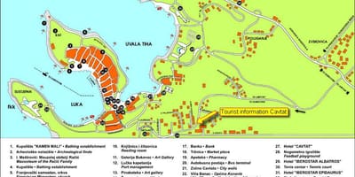 Mapa de cavtat croacia 