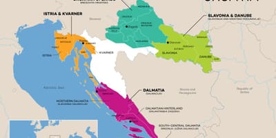 Mapa de croacia adegas