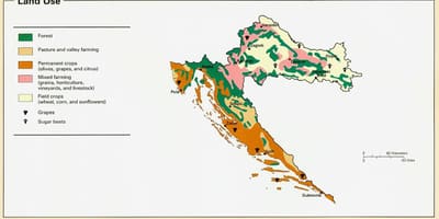 Mapa de croacia clima