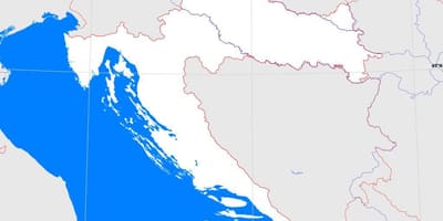 Esbozo de mapa de croacia