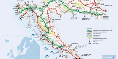 Ferroviario mapa croacia