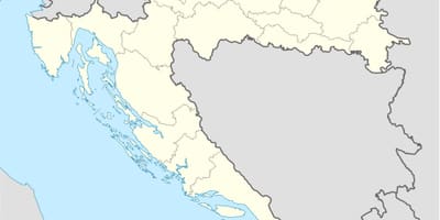 Mapa de croacia fóra de liña