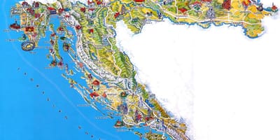 Croacia lugares para visitar mapa