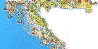 Croacia atraccións mapa