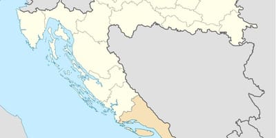 Mapa de dalmacia croacia 