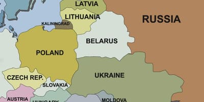 Mapa de croacia e países veciños