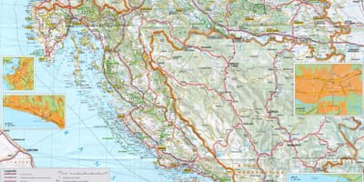 Capital de croacia mapa