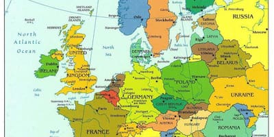 Mapa do mundo mostrando croacia