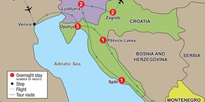 Mapa opatija croacia