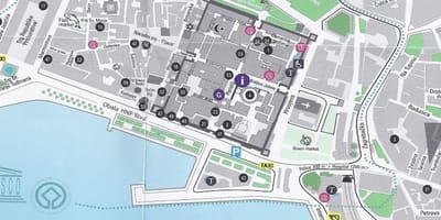Rúa mapa de split, croacia